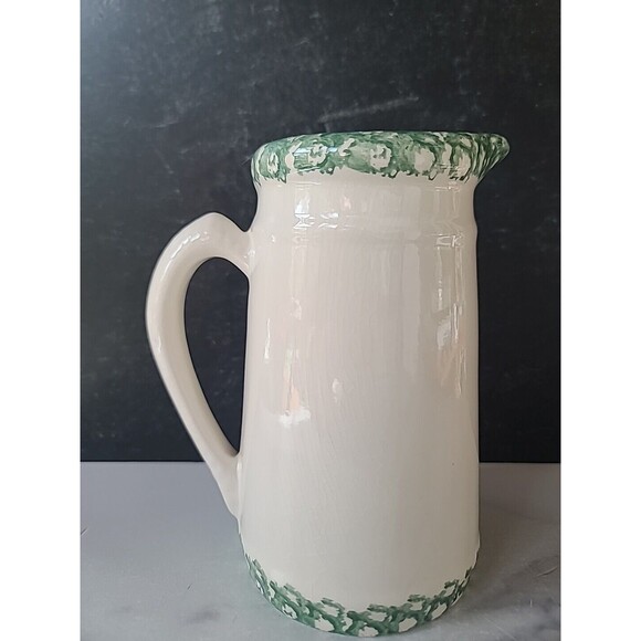 Crock Shop Santa Ana Pansy Flower Pitcher Vintage, READ - Picture 4 of 10